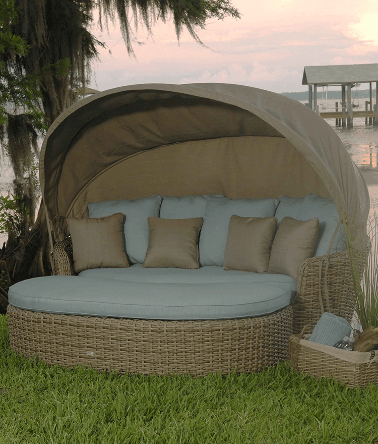 outdoor daybed with canopy dreux outdoor daybed with ottoman and canopy CGVINJQ
