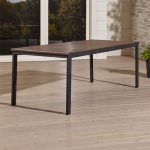 outdoor dining table rocha ii rectangular dining table + reviews | crate and barrel VHFOLIW