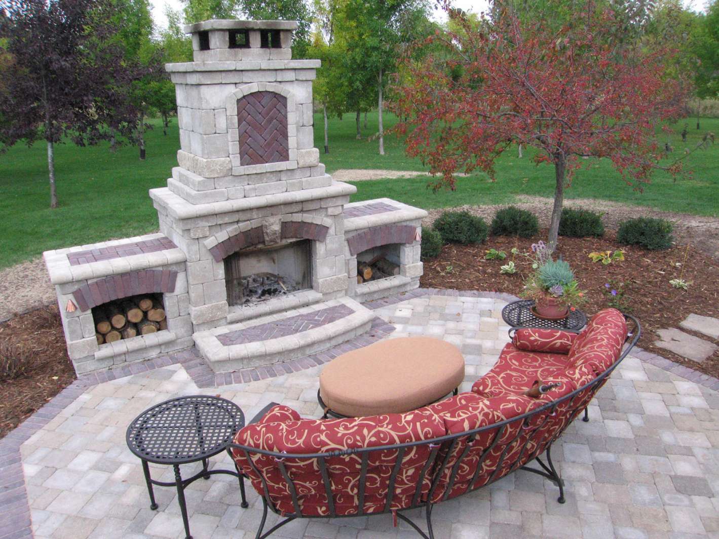 outdoor fireplace designs outdoor fireplace design in kaukauna, wi JOVUTKE
