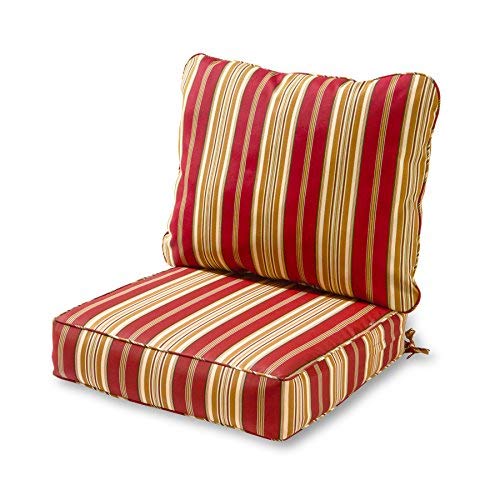 outdoor furniture cushions greendale home fashions deep seat cushion set, roma stripe PXRDBCH