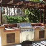 outdoor kitchen ideas 1. barbecue grill and prep station FFIZRSD