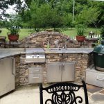 outdoor kitchen ideas slate and stone outdoor kitchen décor QAXLOWI
