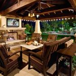 outdoor living ideas outdoor living spaces tv on wall ERYGKKQ