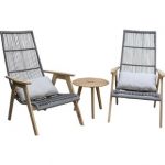 outdoor lounge chairs largent teak patio chair with cushions (set of 2) XSEBBWV