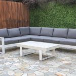 outdoor lounge manly 5-piece aluminium outdoor modular lounge setting | furnitureokay MHQGTXG