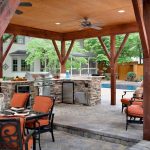 outdoor patio ideas stone outdoor kitchen FRHOGFS