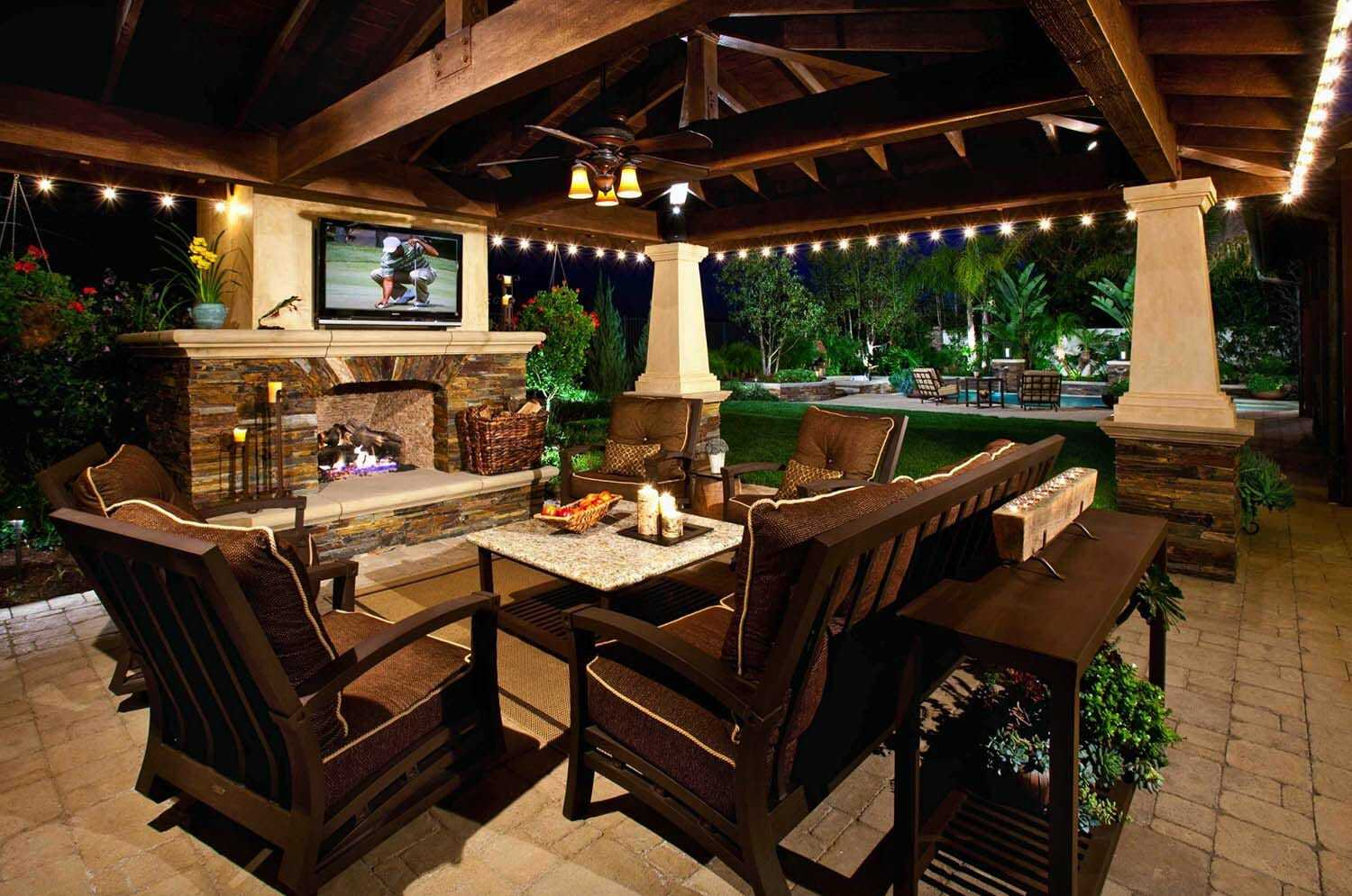 outdoor patio ideas with fireplace and tv 2018 incredible fabulous intended JDOKGTE