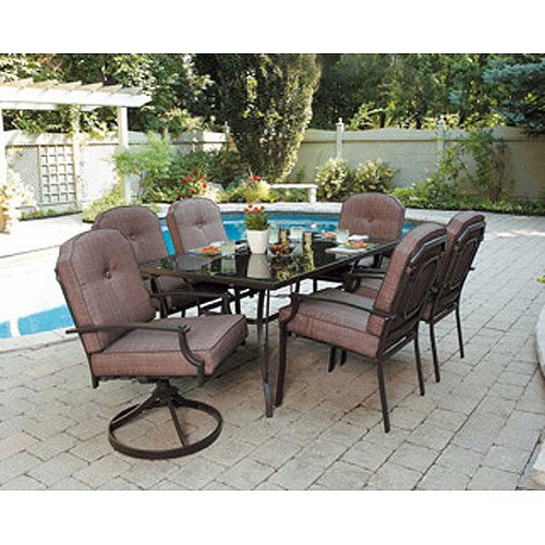 outdoor patio sets amazon.com: 7 piece patio dining set, seats 6. enjoy the outdoors with BZEIWZX