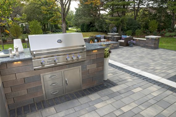 outdoor pavers concrete pavers for easy-to-clean outdoor kitchens in cleveland QWLHJNF