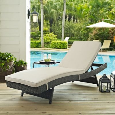 outdoor recliner modway sojourn outdoor patio chaise in sunbrella® canvas antique beige MEQSUPY