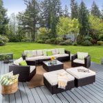 outdoor seating bennett outdoor sofa seating group with cushions NBMSYCC