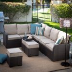 outdoor sectional sofa belham living monticello all-weather outdoor wicker sofa sectional set |  hayneedle WLZDFXO