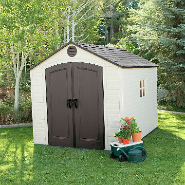 outdoor shed lifetime 8u0027 x 10u0027 outdoor storage shed OVRFMKB