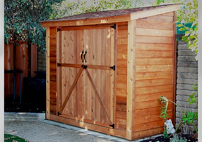 outdoor sheds cedar shed kits GJFTDHU