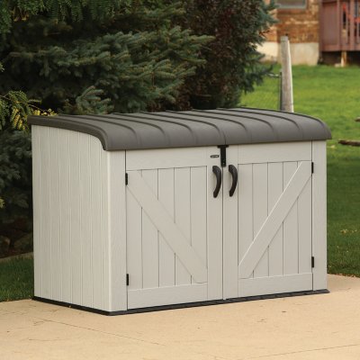 outdoor storage lifetime horizontal storage box, gray ITPNEER
