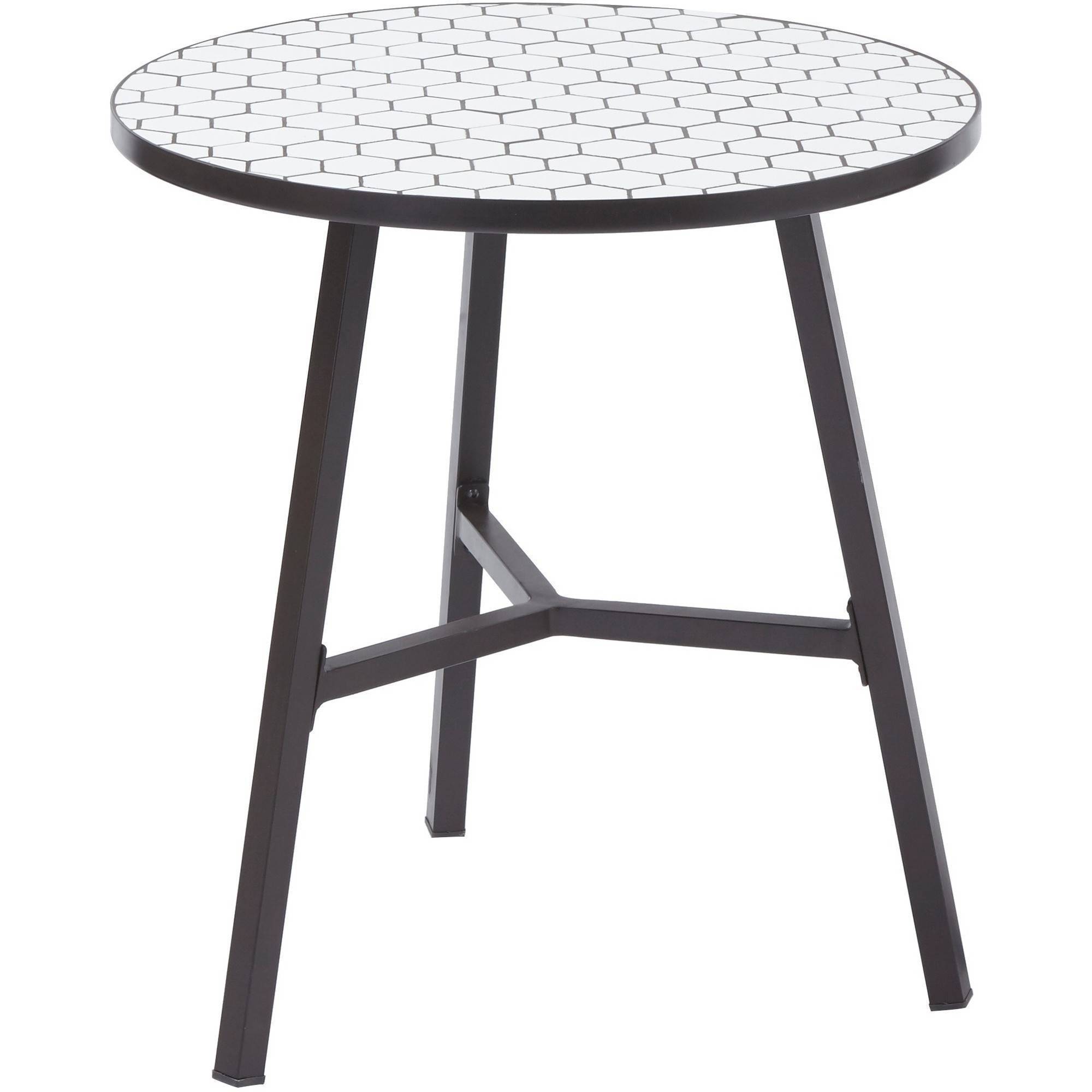outdoor table better homes and gardens camrose farmhouse outdoor steel bistro table - ZKFWNSA