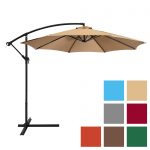 outdoor umbrella best choice products 10ft offset hanging outdoor market patio umbrella - PFCKMEW