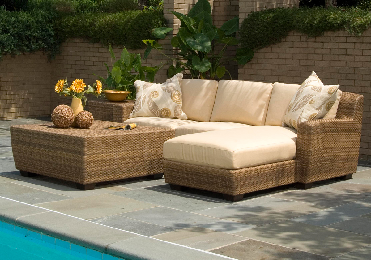 outdoor wicker furniture in a variety of styles from patio productions SNUBXVT