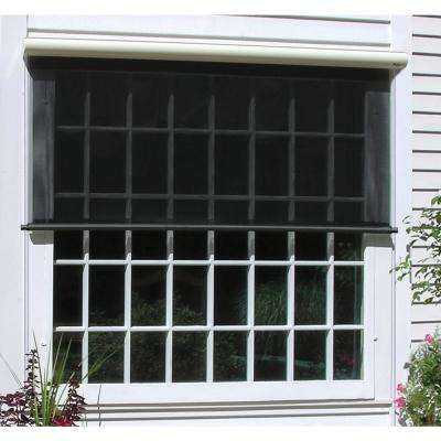 outdoor window shades charcoal vinyl exterior solar shade ... DWUELSG
