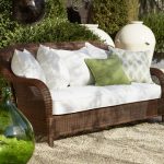 palmetto all-weather wicker sofa, honey PHMSRQL