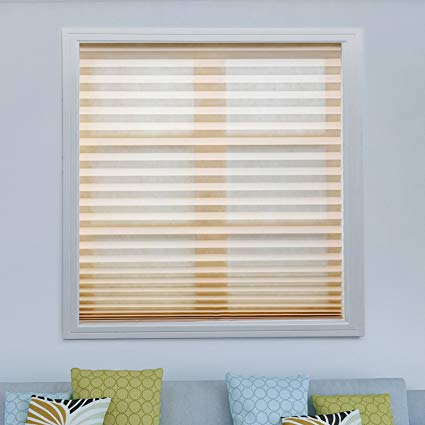 paper blinds acholo 3 pack beige cordless light filtering temporary pleated paper shades CWXYNFS