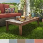 patio coffee table yasawa wood brown patio cushioned rectangular coffee table ottoman inspire  q SEXAEFU