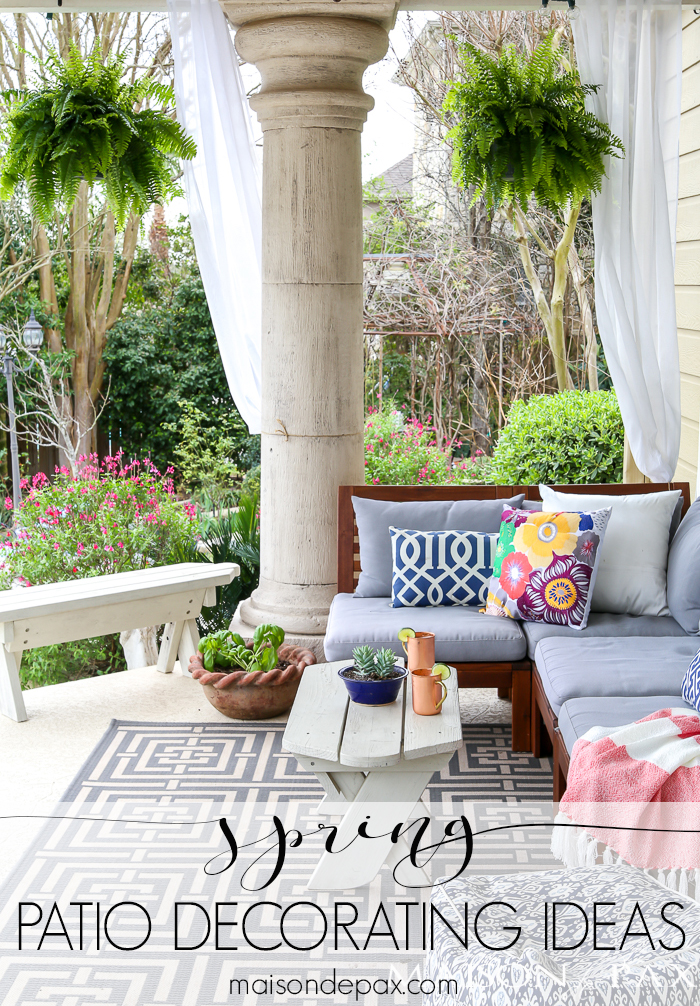 patio decorating ideas there is nothing quite as wonderful as soaking up the spring sunshine SQFHRRM