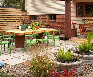 patio designs backyard patio transformation VQIJBNX
