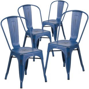 patio dining chairs dickens stacking patio dining chair (set of 4) PWUWXOR