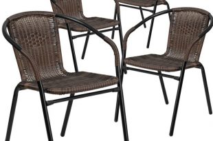 patio dining chairs three posts abrahamic stacking patio dining chair u0026 reviews | wayfair IECGJBD