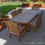 patio dining tables teak outdoor patio dining set - agean table u0026 zaire chair QMDAAMX