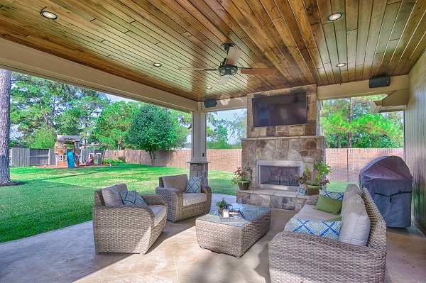 patio fireplace what more perfect time to also install a luxurious covered patio and YWCULWR