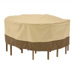 patio furniture covers classic accessories veranda tall patio table and chair set cover CAFMECK