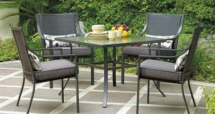 patio furniture sets amazon.com: gramercy home 5 piece patio dining table set: garden u0026 outdoor ZLTESJM