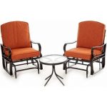 patio glider chair seating set bronze TLFXBZL