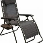 patio lounge chairs abba patio oversized zero gravity recliner patio lounge chair (dark brown), AWZMYGT