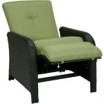 patio lounge chairs cambridge corolla 1-piece wicker outdoor reclinging patio lounge chair with  green LPFLEIZ