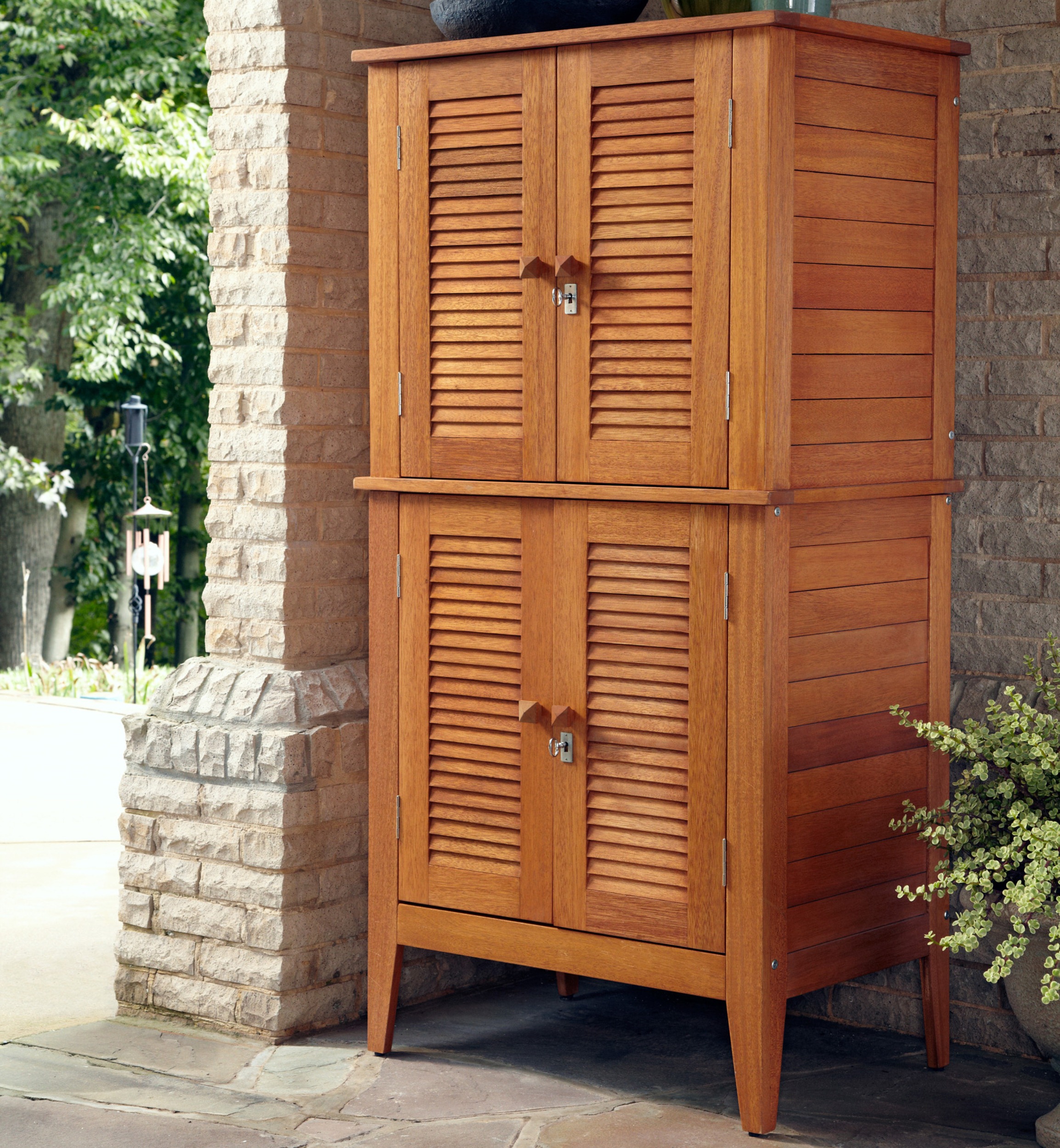 patio storage home styles montego bay outdoor multi-purpose storage cabinet, four door VIOLCPS