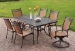 patio table and chairs hampton bay niles park 7-piece sling patio dining set NAWUTEJ