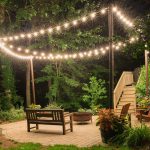 picture of patio lighting with planters ... EZRBDLR