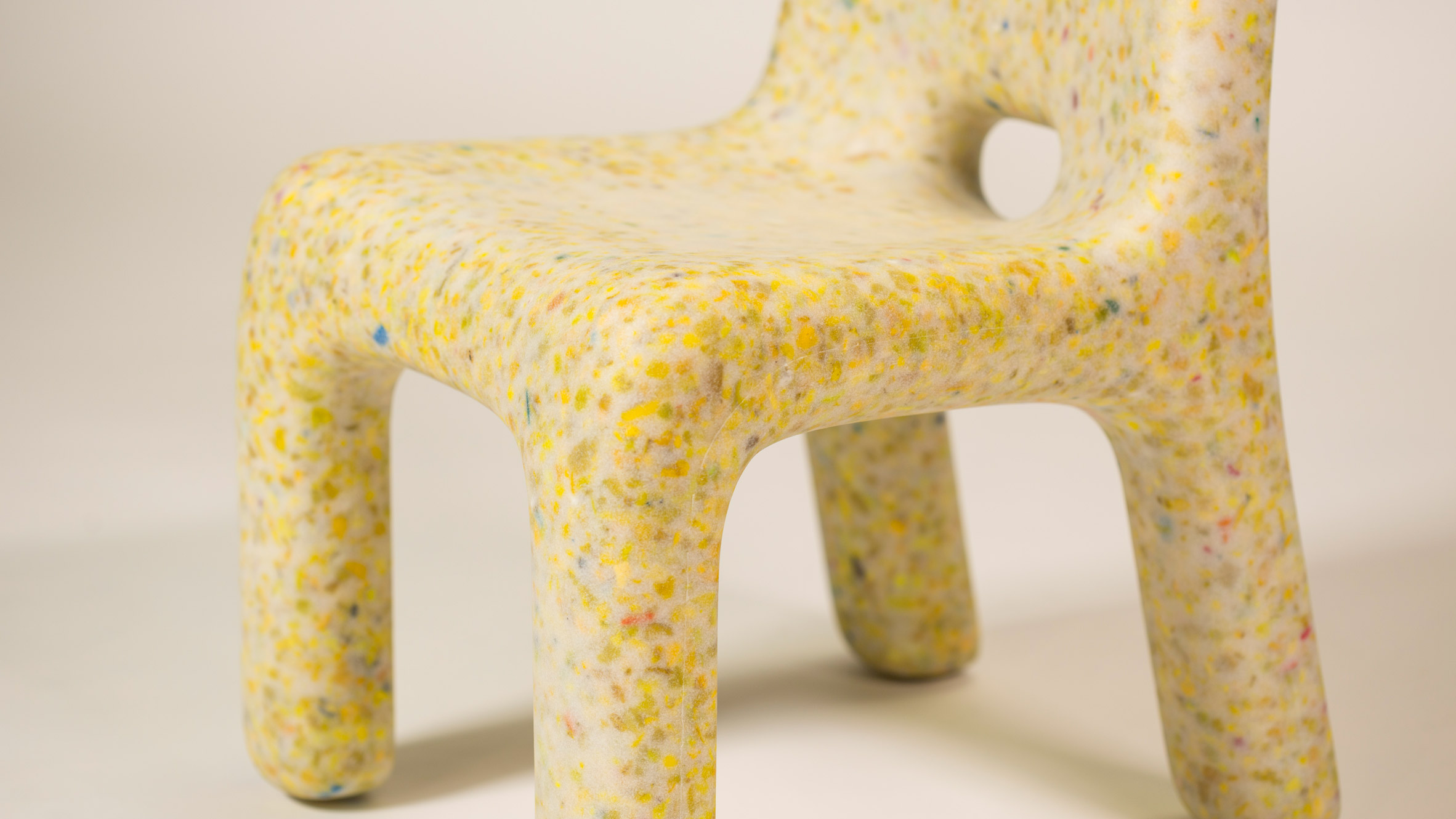plastic furniture made from old toys introduces kids to the circular economy UOFQLEQ