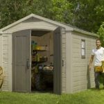 plastic garden shed image is loading keter-factor-8-x-11-plastic-garden-shed- NLZGIZX