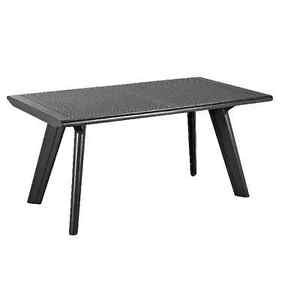 plastic garden table image is loading allibert-dante-outdoor-plastic-garden-table -comfortably-seats- OIHXZIN