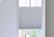 pleated shades cut-to-width white blackout polyester tensioned pleated 1 in. cellular shade  - LFJXKET