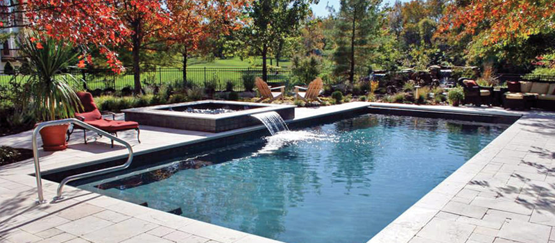 pool designs swimming pool with small water fall LAYZZNV