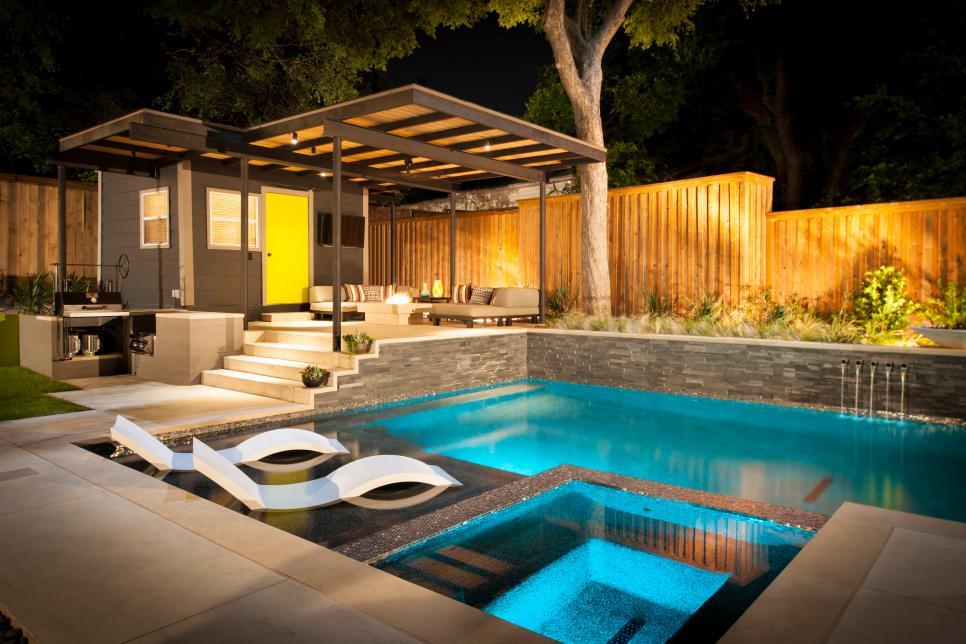 pool house ideas amazing pool houses | hgtv LQZIUZJ