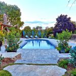 pool landscaping ideas rock steady CWIXLCX