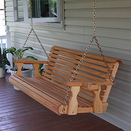 porch swings amish heavy duty 800 lb roll back 4ft. treated porch swing with QQYMXAW