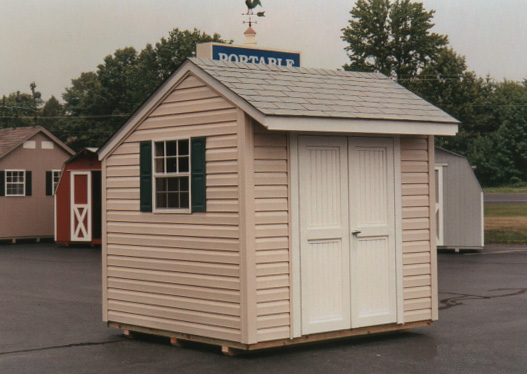 portable shed 8u2032 x 8u2032 salt box style shed (sb-7) VWXZRIP