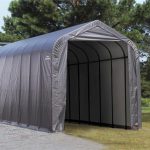 portable shed shelterlogic peak frame portable storage shed 16x40x16 |  storageshedsoutlet.com UJKVWSG